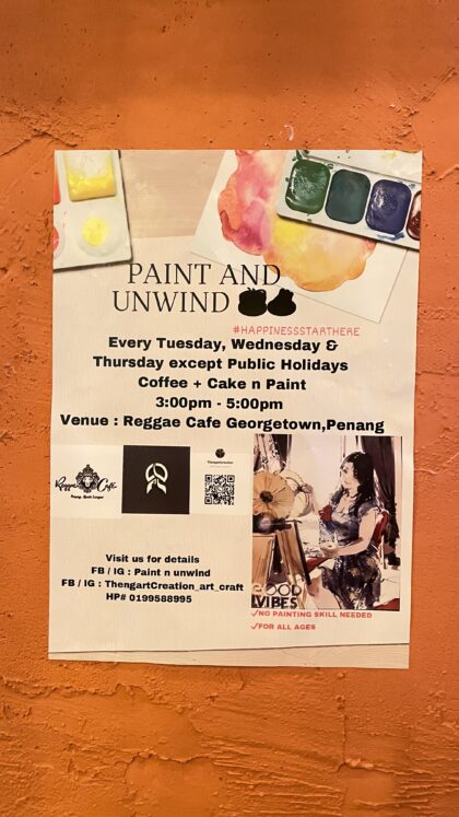 Paint n Unwind @Reggae Cafe Penang