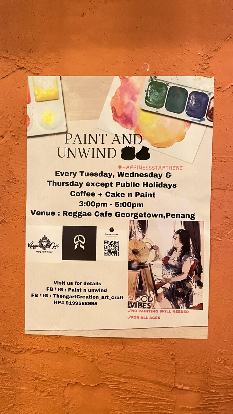 Paint n Unwind @Reggae Cafe Penang