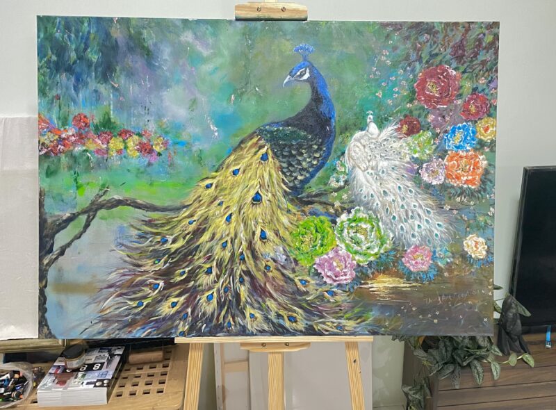 富貴吉祥 Peacock Art - Image 2