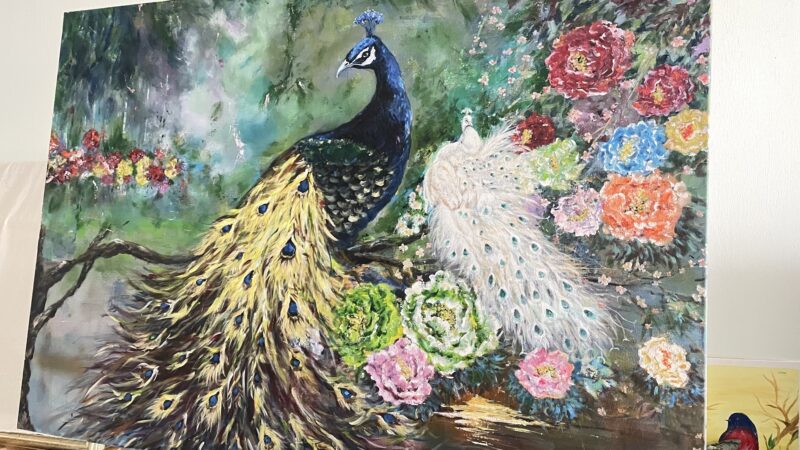 富貴吉祥 Peacock Art